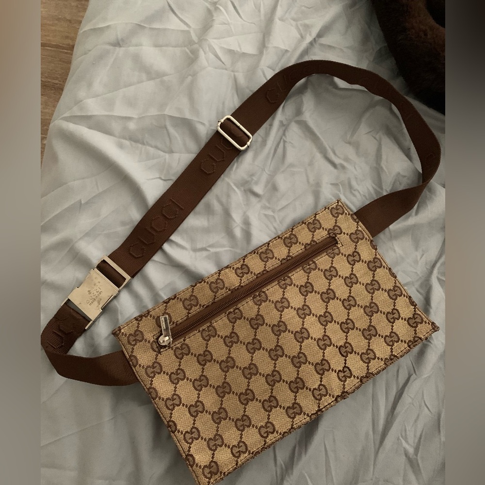 Gucci monogram bag Fanny or cross shoulder